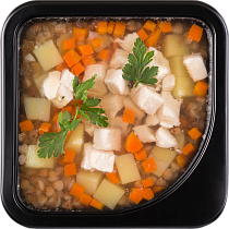 Суп картофельный с гречкой и курицей