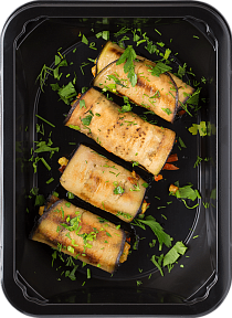 Рулетики из баклажанов с морковью по-корейски